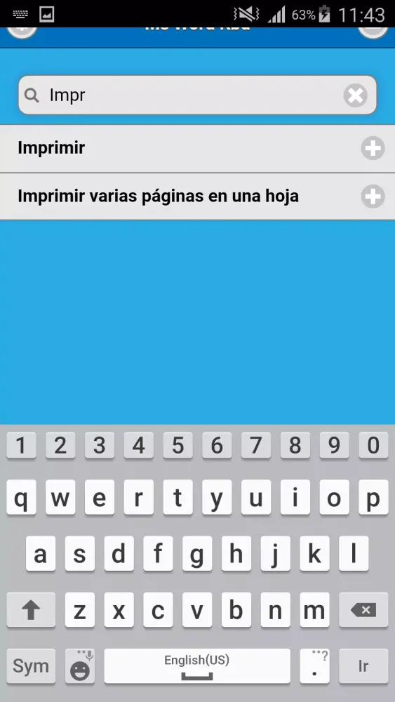 Capturas de pantalla de Trucos de Word atajos de Teclado