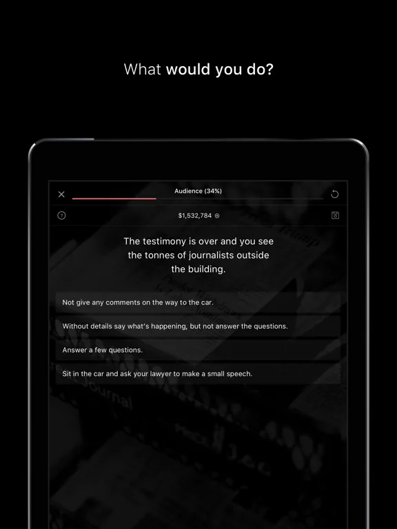 Ảnh chụp màn hình của Election: The Game iPad 