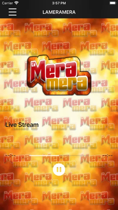 ภาพหน้าจอของ LA MERA MERA RADIO