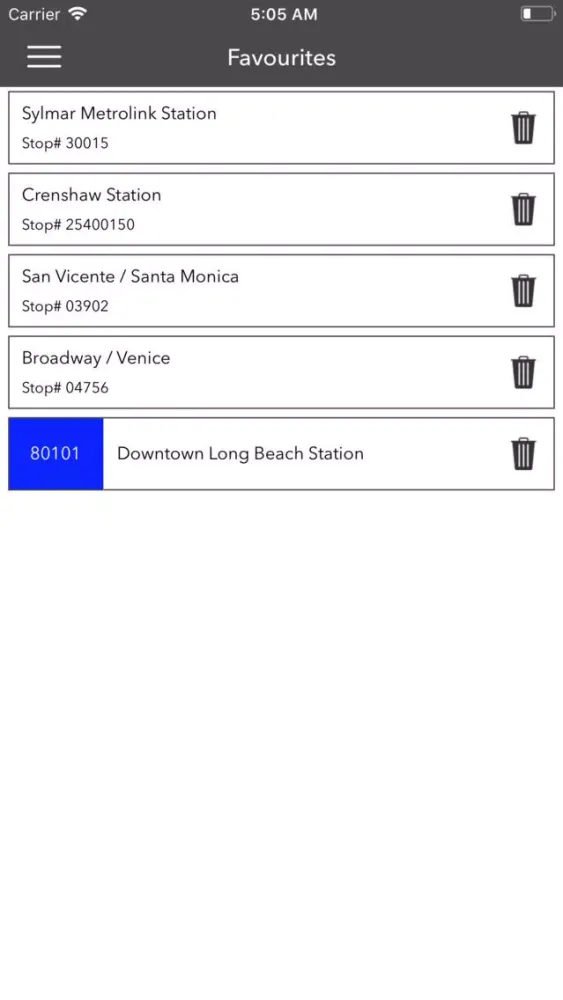 Los Angeles Metro Bus Tracker应用截图