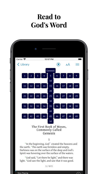 Ảnh chụp màn hình của Bible: Read, Listen Holy Bible