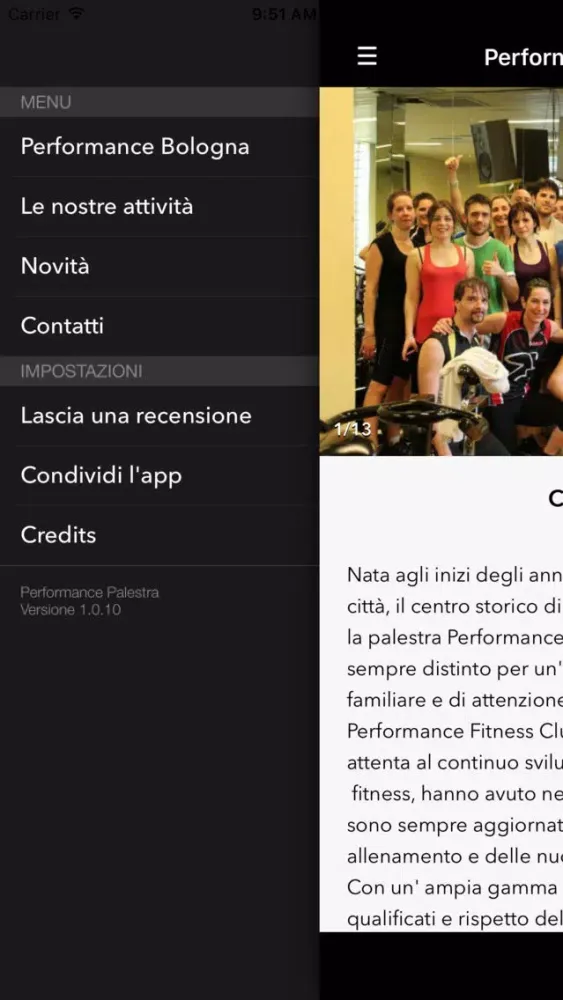 Performance Fitness Club Bologna应用截图