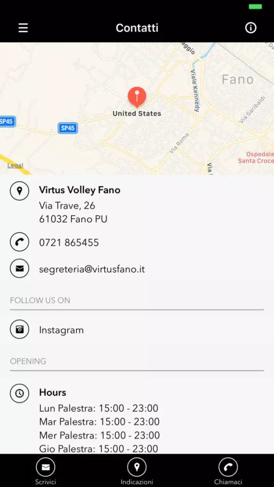 Capturas de tela do Virtus Volley Fano