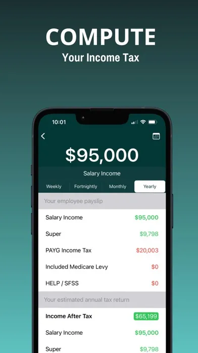 Tax Calc Aussie Screenshots