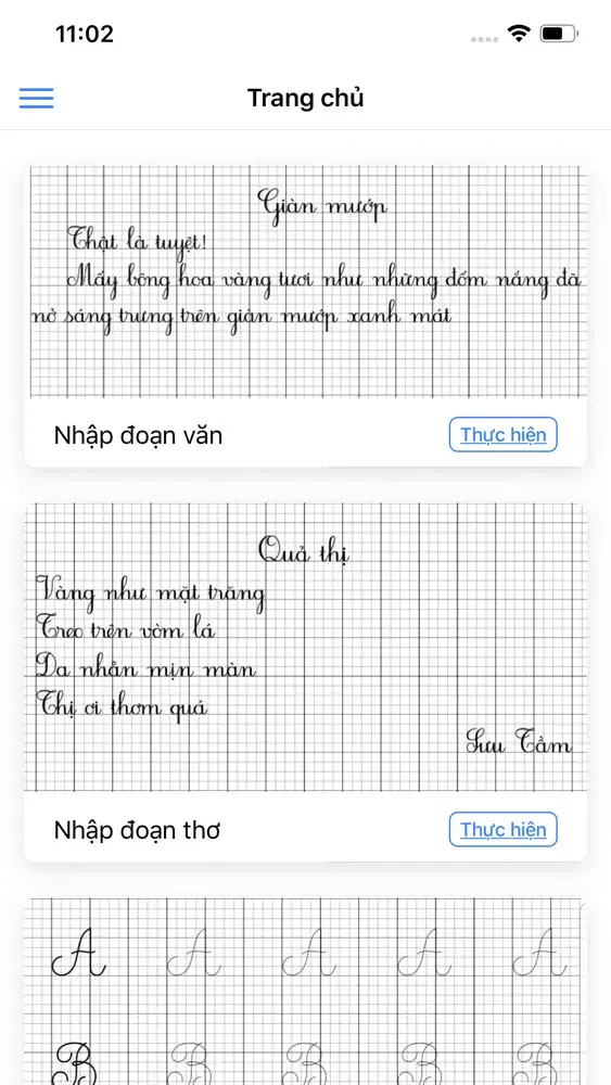 Phiếu Luyện Chữ A4 স্ক্রিনশট