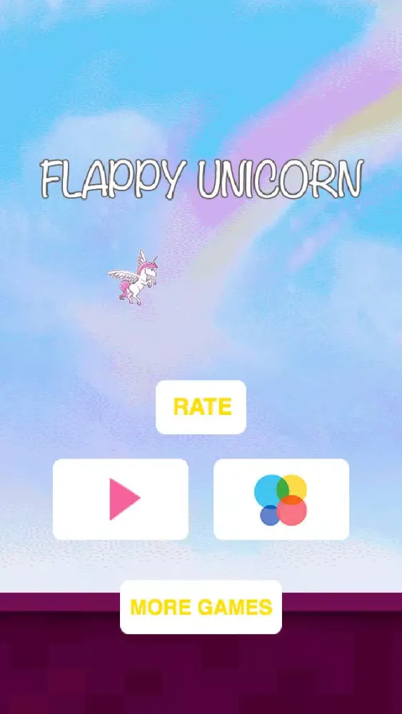 Flappy Unicorn - Rainbow Games Feat. The Robot Unicorn Attack Bird From The Year 2048 Screenshots