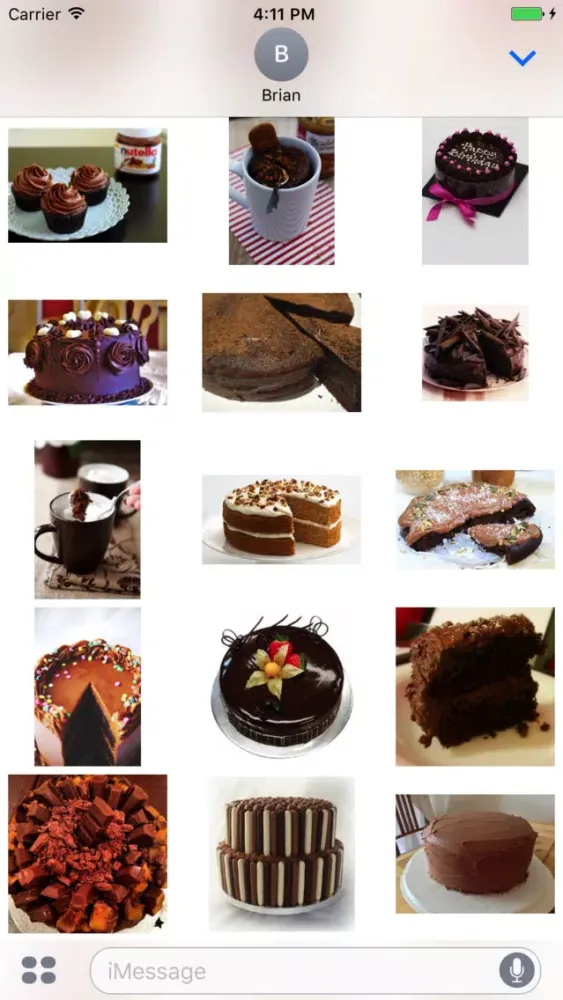 Sweetie Cake Stickers Messages Screenshots