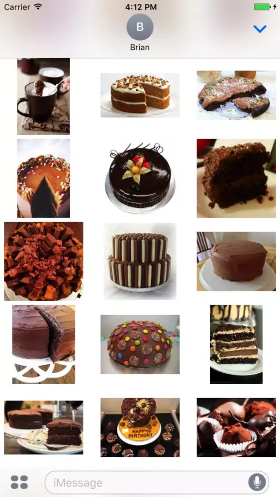 Sweetie Cake Stickers Messages Screenshots