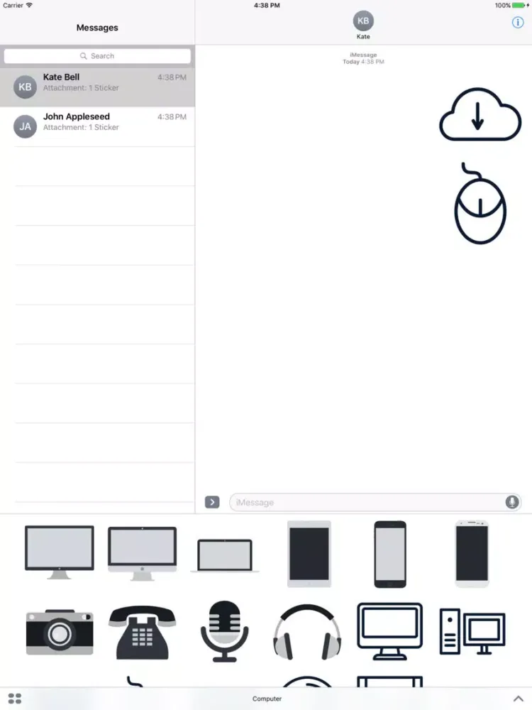 ภาพหน้าจอของ Computer & Devices Stickers iPad 