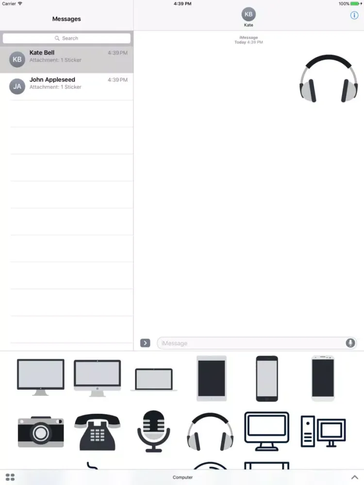 ภาพหน้าจอของ Computer & Devices Stickers iPad 