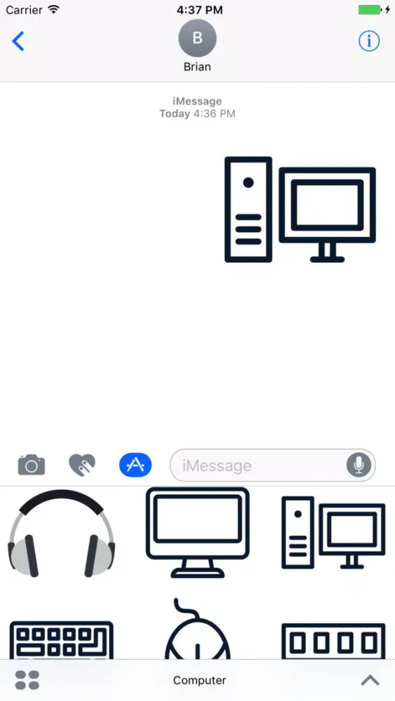 ภาพหน้าจอของ Computer & Devices Stickers
