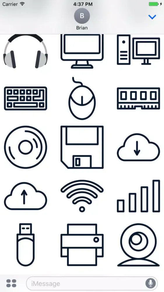ภาพหน้าจอของ Computer & Devices Stickers