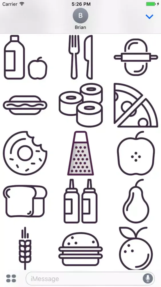 ภาพหน้าจอของ Sweetie Cooking Stickers Message