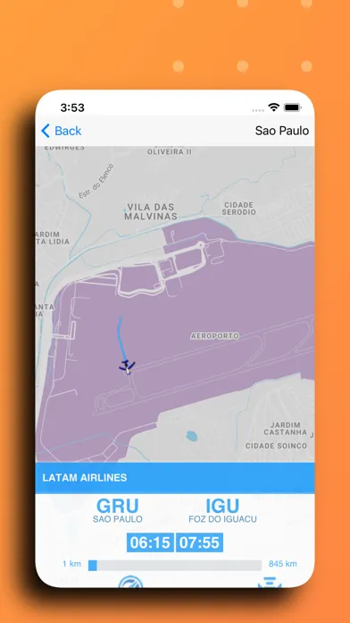 Ảnh chụp màn hình của Tracker For LATAM Airlines