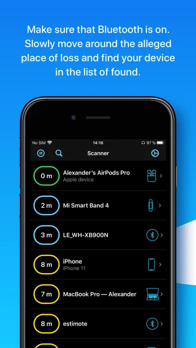Captures d'écran de Find Device - bluetooth finder