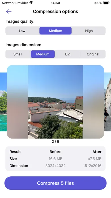 ภาพหน้าจอของ Resize it - compress any image