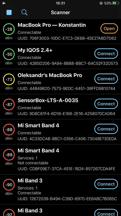 BLE Scanner - Rapid BT connect Ekran Görüntüleri