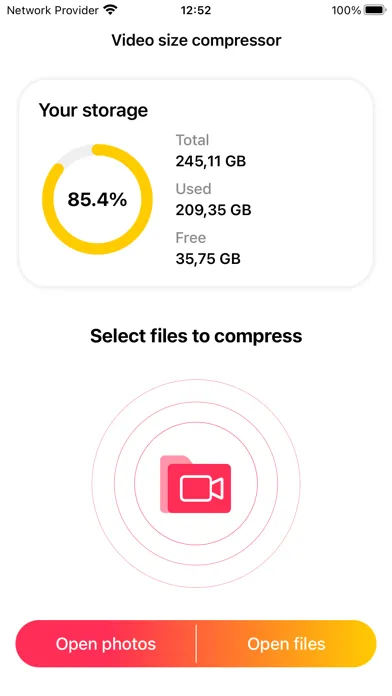 Captures d'écran de Video Compressor - resize all