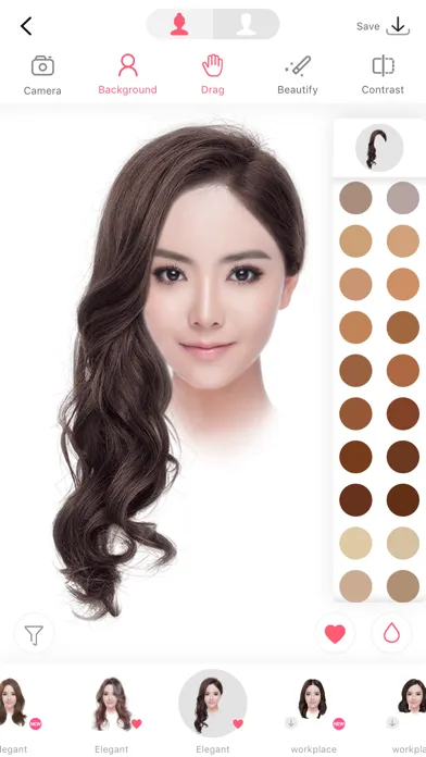 i Hairstyle-hair color changer 스크린샷