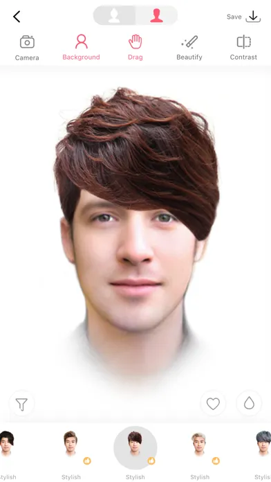 i Hairstyle-hair color changer 스크린샷