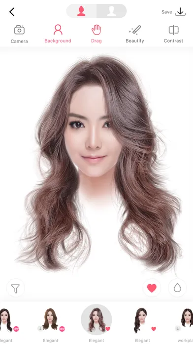 i Hairstyle-hair color changer 스크린샷