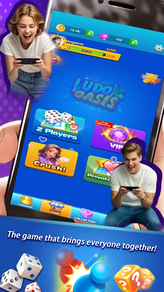 Captures d'écran de Ludo Oasis-Voice chat Parcheesi club online