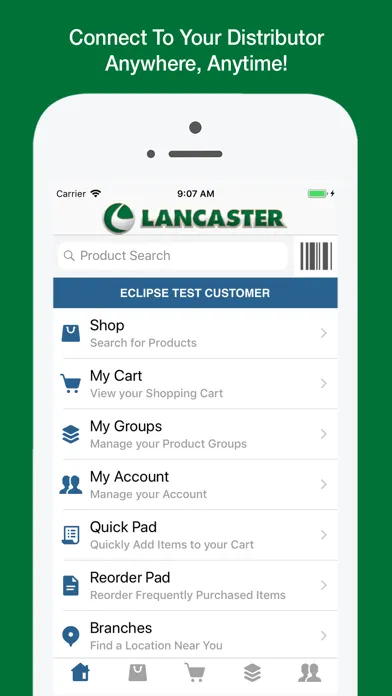 Ảnh chụp màn hình của Lancaster OE Touch