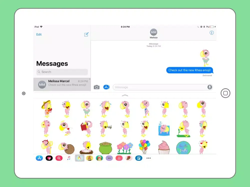Rhea Emojis iPad 應用截圖