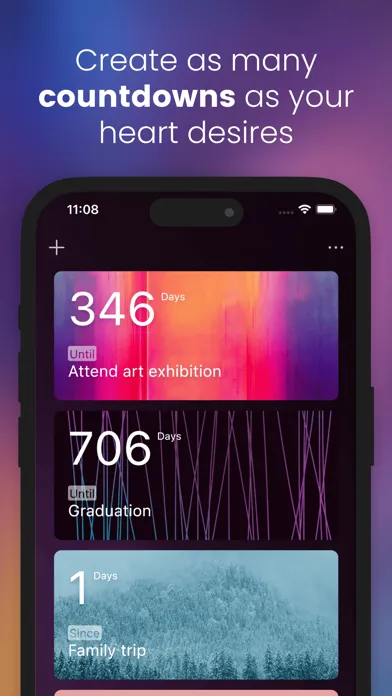 Countdown: Reminder & Widget Screenshots