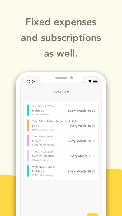Capturas de tela do ExpenseTracking - Very simple