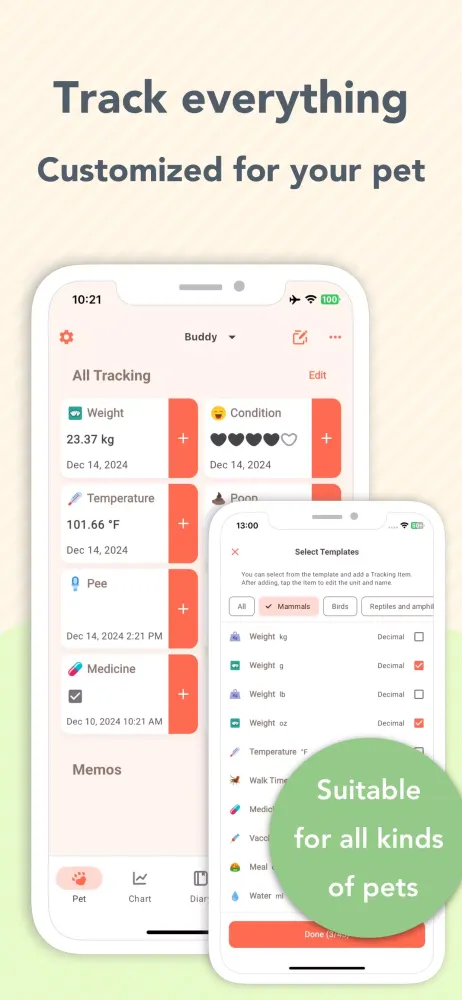 PetNotePlus - Pet care tracker Screenshots
