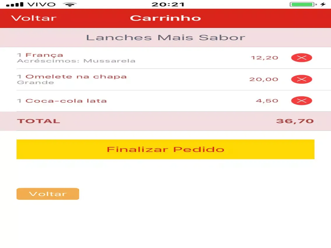 LancheGOL Delivery iPad  سکرین شاٹس
