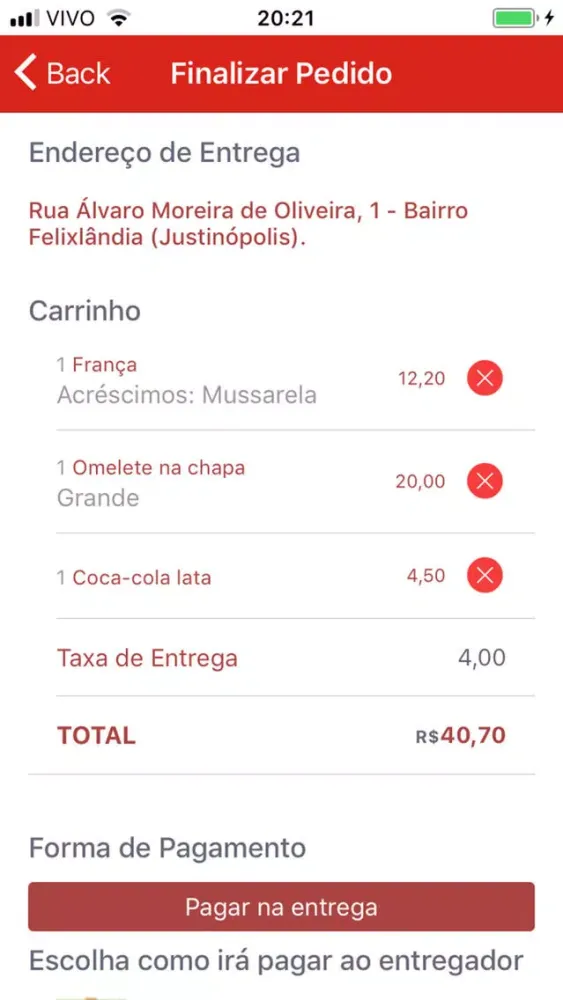 LancheGOL Delivery سکرین شاٹس