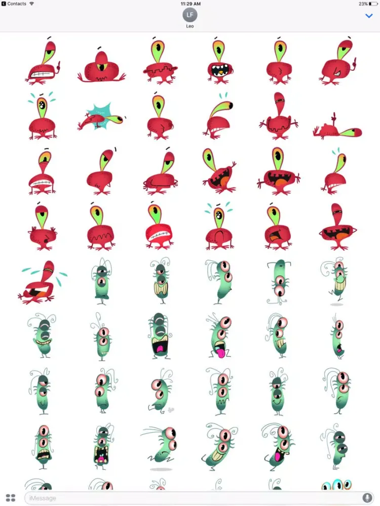 Alien Invasion iMessage Sticker Pack by Litosfera iPad  Screenshots