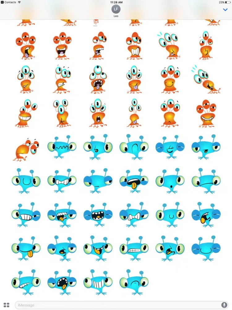 Alien Invasion iMessage Sticker Pack by Litosfera iPad  Screenshots