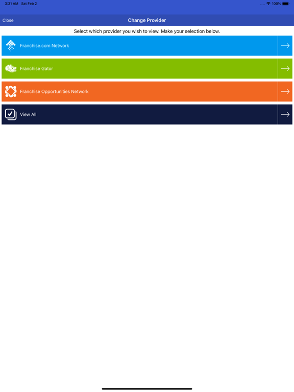 Franchise Insights iPad 应用截图