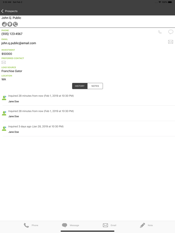 Franchise Insights iPad 应用截图