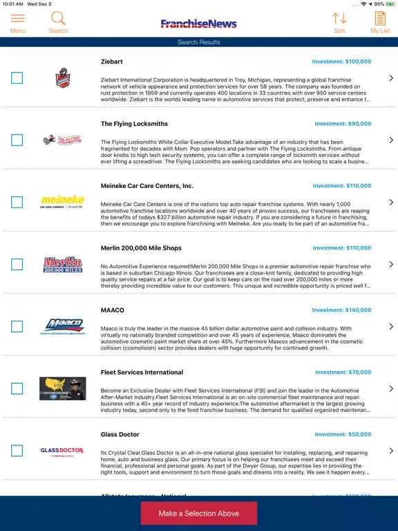Скриншоты Franchise News iPad 