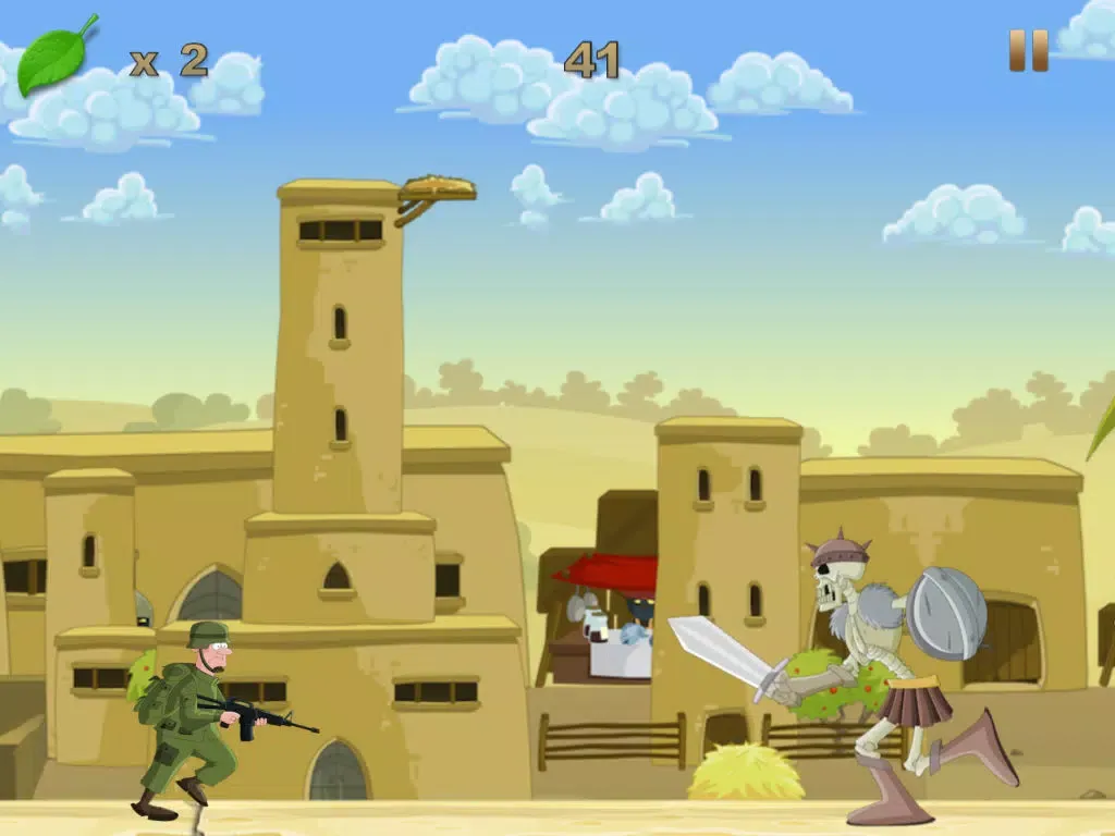 Capturas de tela do Sold-ier Burrito Bull-et: Infinity Curse-d War-riors iPad 
