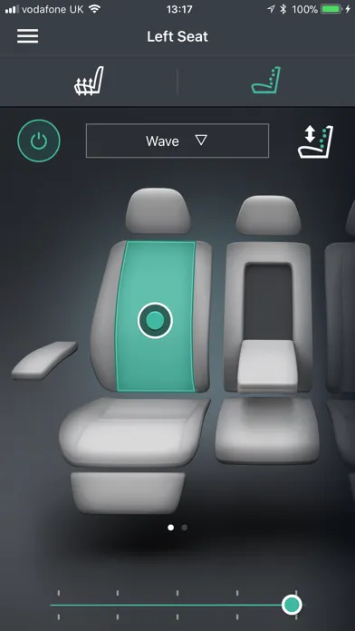 Zrzuty ekranu Land Rover Comfort Controller