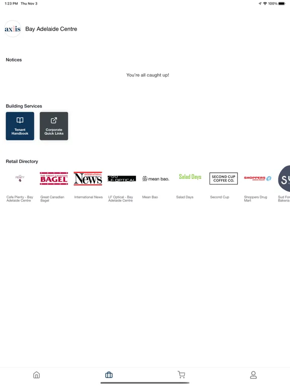 axiis Tenant App iPad 應用截圖