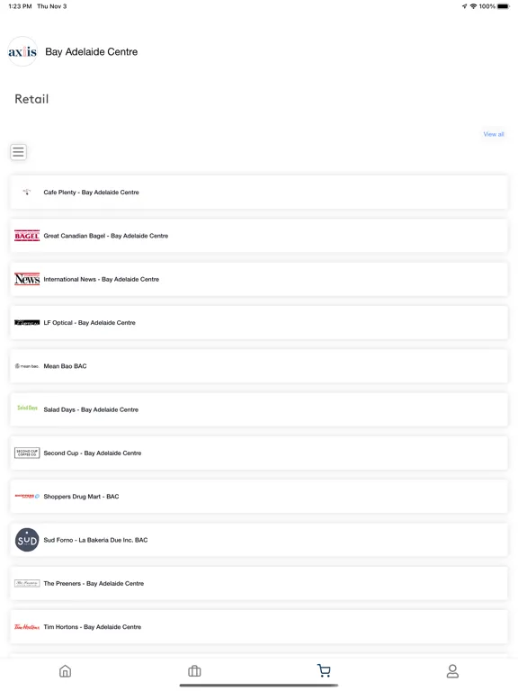 axiis Tenant App iPad 應用截圖
