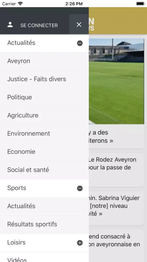 Aveyron Digital News Screenshots