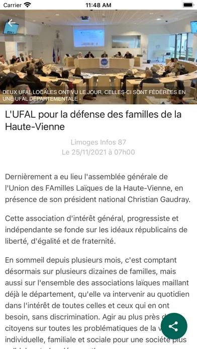 Captures d'écran de Limoges Infos 87