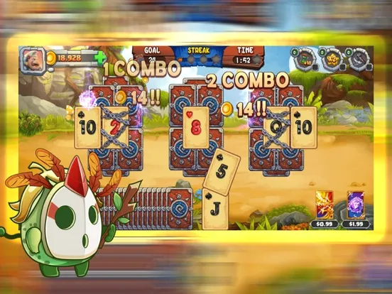 Ảnh chụp màn hình của Solitaire Tripeaks Island iPad 