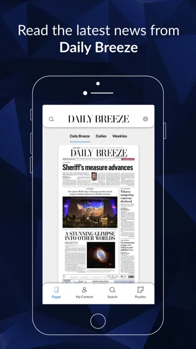 Captures d'écran de Daily Breeze e-Edition