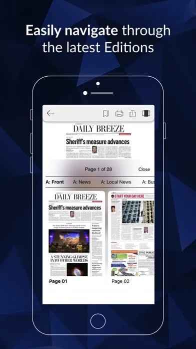 Captures d'écran de Daily Breeze e-Edition