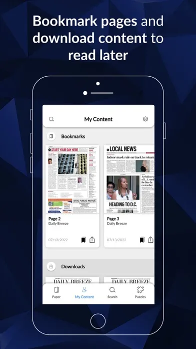 Captures d'écran de Daily Breeze e-Edition