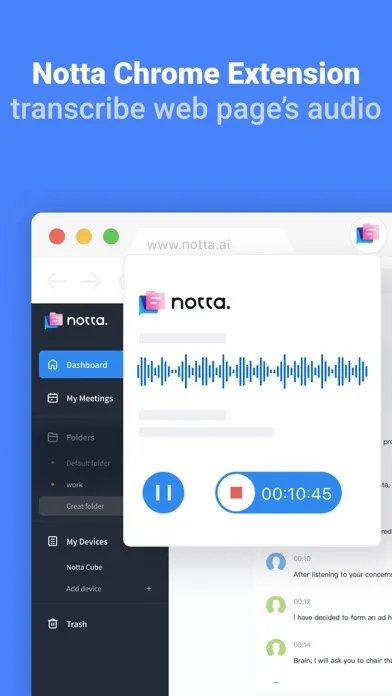 Notta: Transcribe&AI notetaker 스크린샷