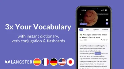 Langster: Language Learning Screenshots